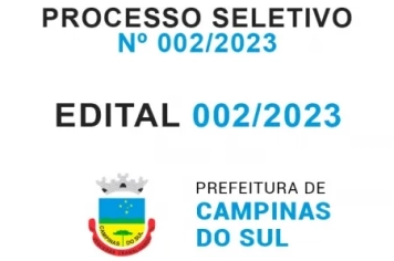 PROCESSO SELETIVO SIMPLIFICADO Nº 002/2023 - Abertura