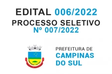 Processo Seletivo Simplificado Nº 007/2022 - Edital Nº 006/2022 – Resultado do Sorteio