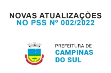 Atualização do processo seletivo nº 002/2022