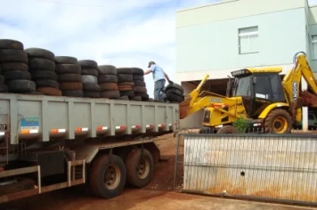 Contra Mosquito, Governo de Campinas do Sul recolhe cerca de 800 pneus de empresas locais