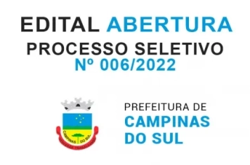 Processo seletivo simplificado para preenchimento de vagas temporárias - nº 006/2022
