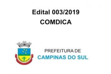 Edital COMDICA nº 003/2019