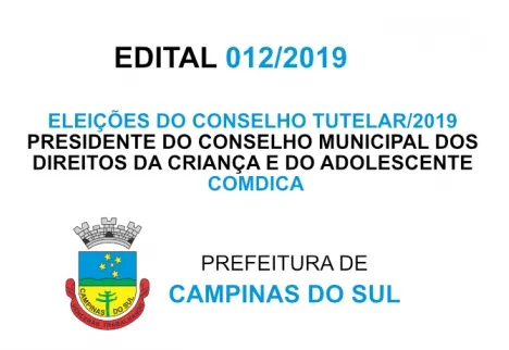 EDITAL 012/2019