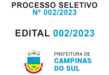 PROCESSO SELETIVO SIMPLIFICADO Nº 002/2023 - Abertura