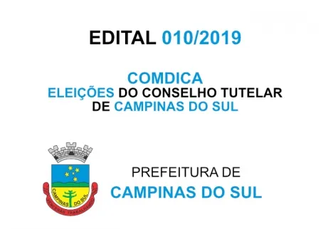 Edital 010/2019 Conselho Tutelar