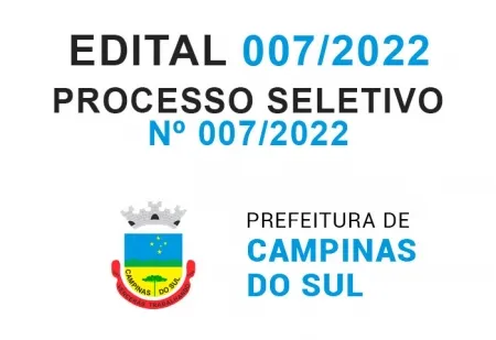 Processo Seletivo Simplificado Nº 007/2022 - Edital Nº 006/2022 – Homologação Final