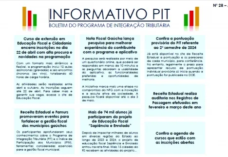 Informativo Pit - Abril de 2025
