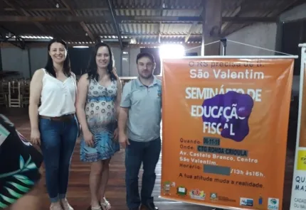 Servidores de Campinas do Sul participam do Seminário de Educação Fiscal e Nota Fiscal Gaúcha no município de São Valentin